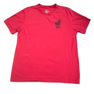 Nike 'The Nike Tee' Mens Basketball T-Shirt-Red/Black-Size L-GUC